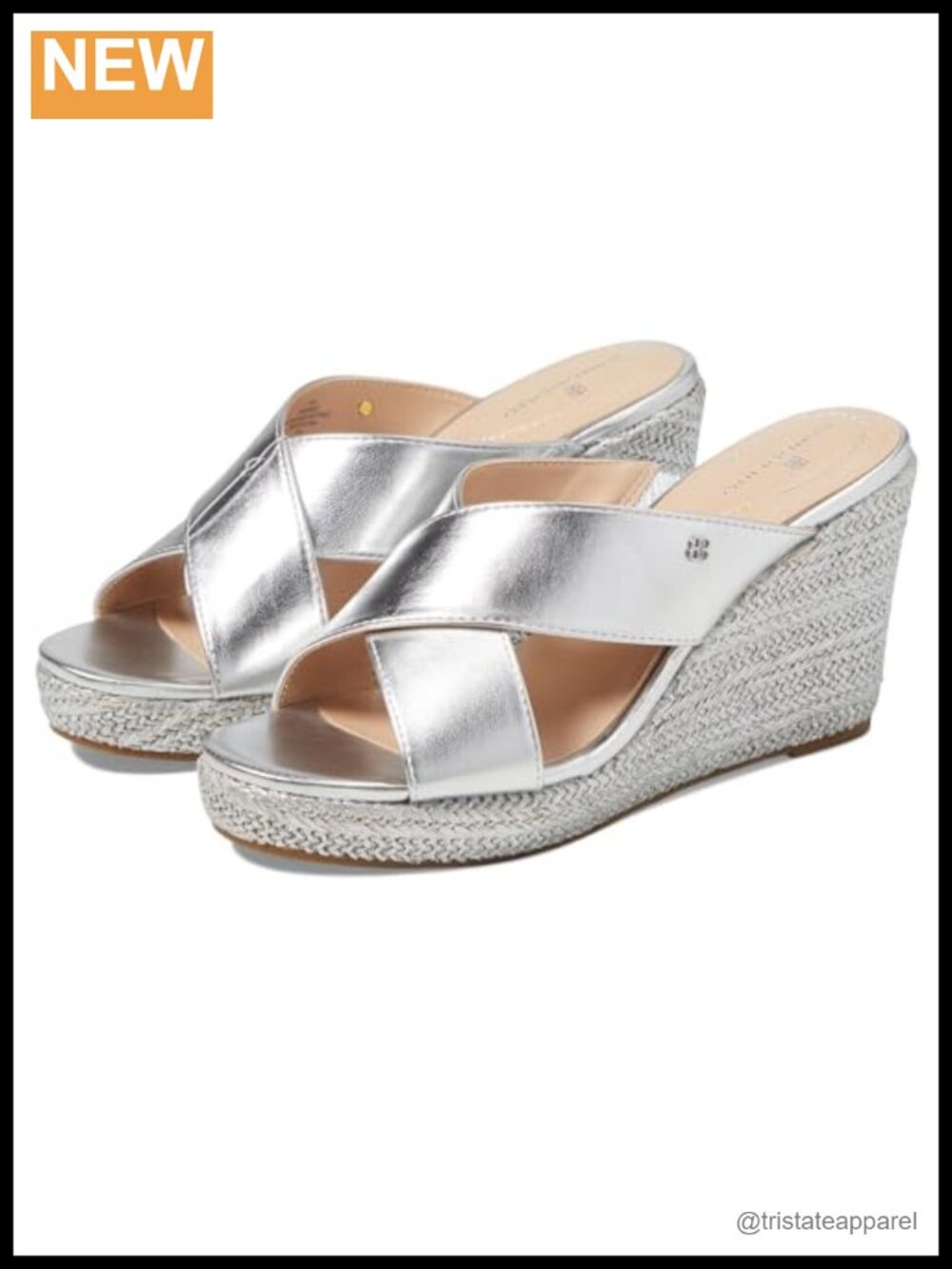 Bandolino Kammie Espadrille Wedge Sandals Faux Leather Platform